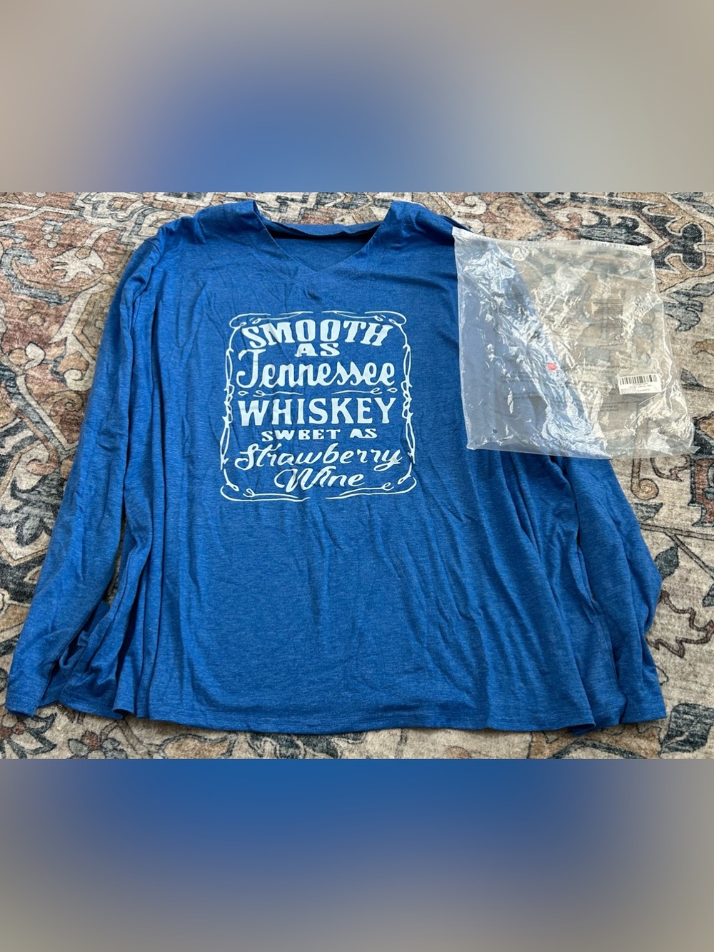 NEW 5XL Graphic Tee "Smooth as Tennessee Whiskey" (comes in bag)